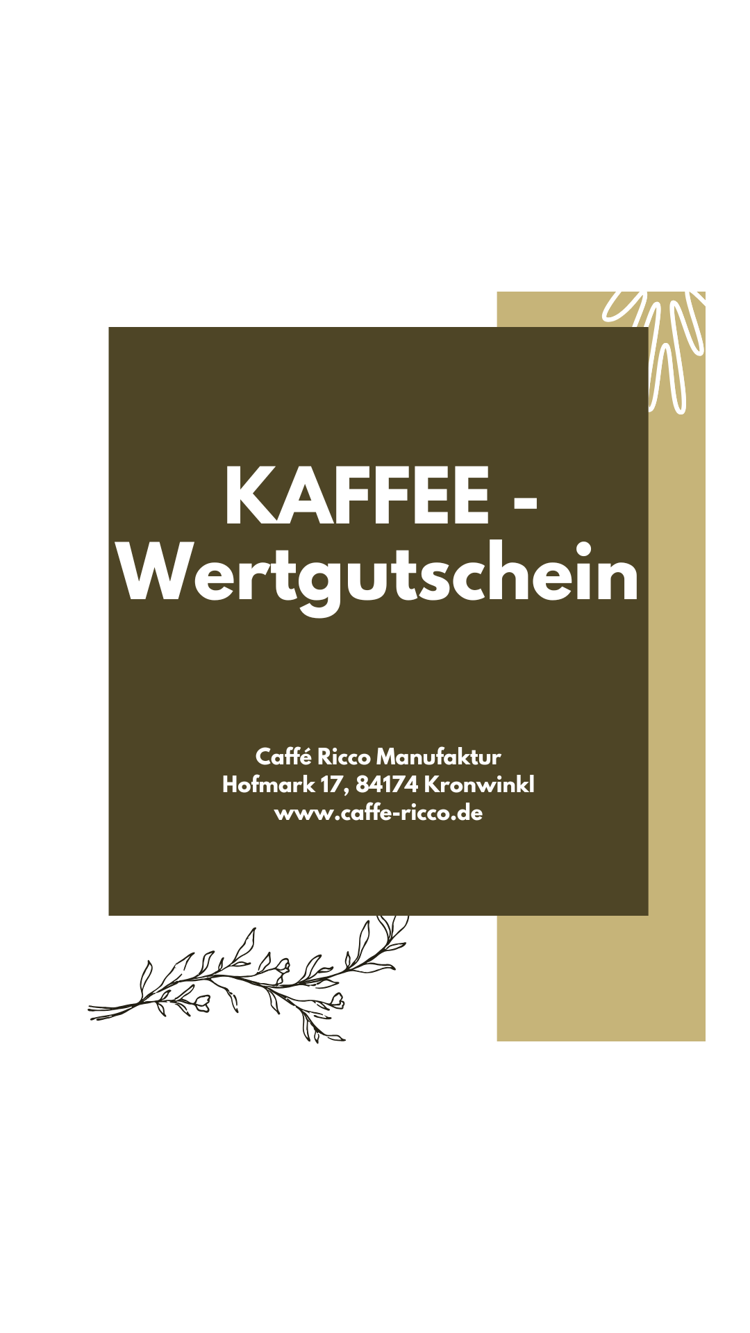 Caffé Ricco Geschenkgutschein
